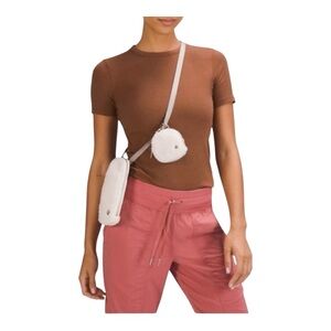 Lululemon Fleece Crossbody with Coin Purse Light Ivory Fleece